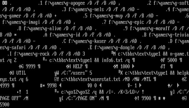 ANSI art: MENU5100.CTL